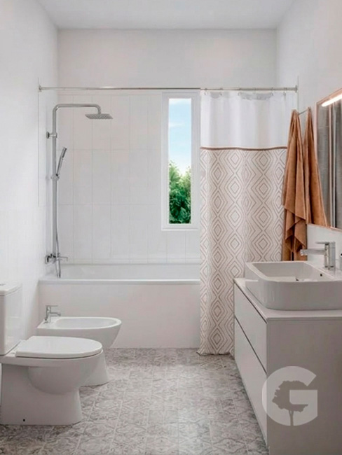 Casa Algarrobo - Baño completo.