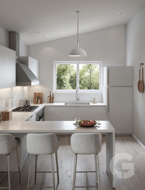 Casa Lapacho - Cocina integrada.